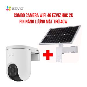 Combo camera WiFi 4G EZVIZ H8C 2K + Pin NLMT 40W